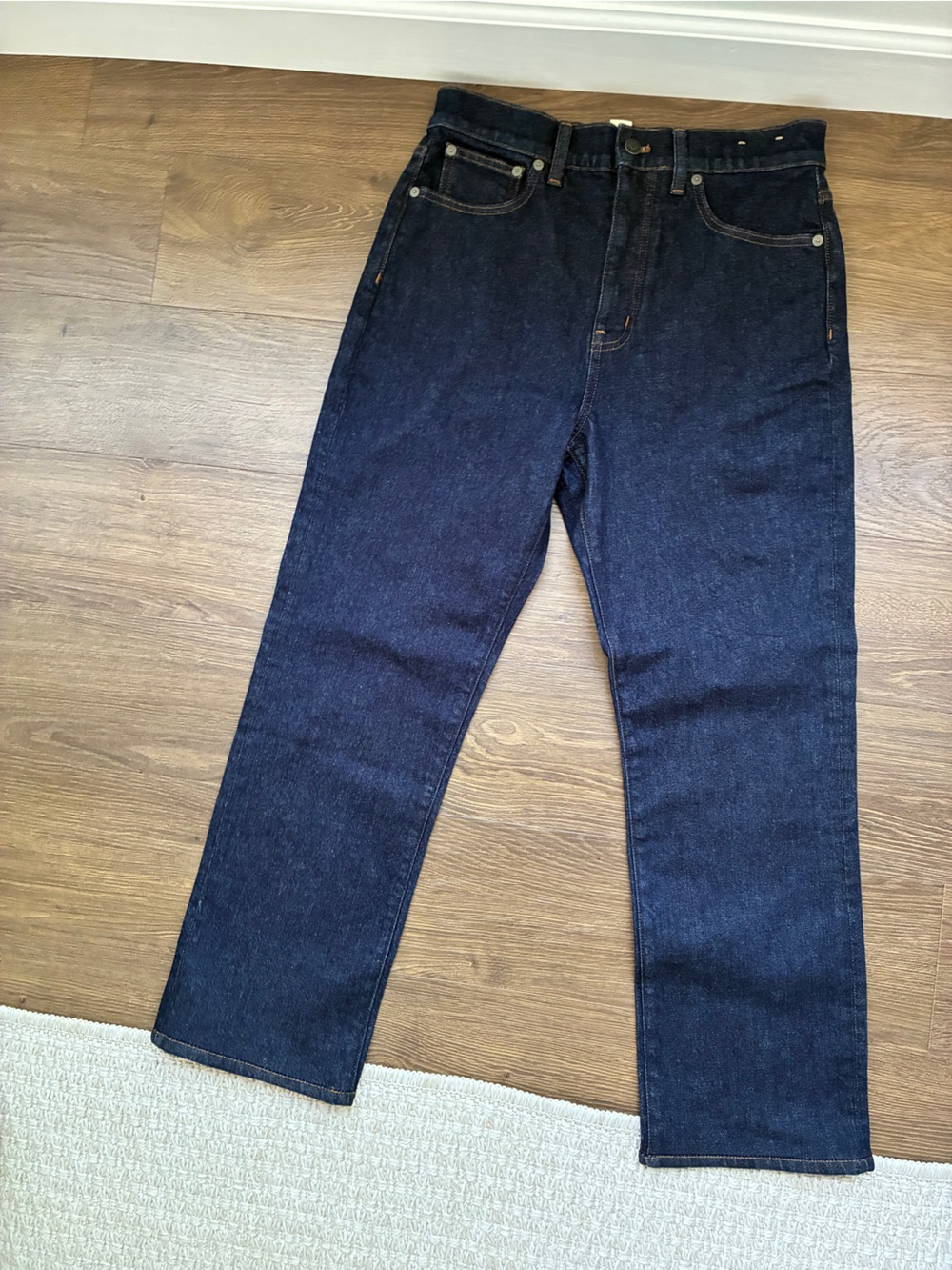 Madewell 90s Straight Dark Indigo Straight-Leg Jeans